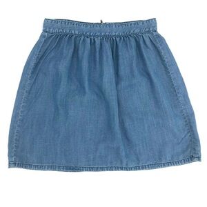 Madewell Chambray Mini Skirt - Size 0